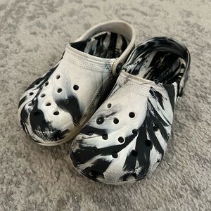 CROCS Kids Black and White Water Shoes